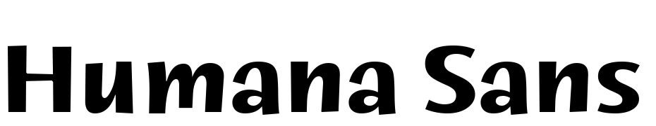 Humana Sans ITC TT Bold Font Download Free